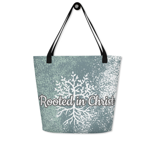 Rooted All-Over Print Large Tote Bag