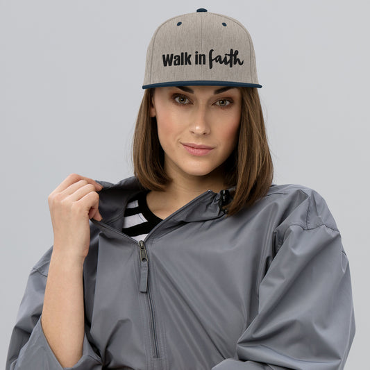 Walk in Faith Snapback Hat