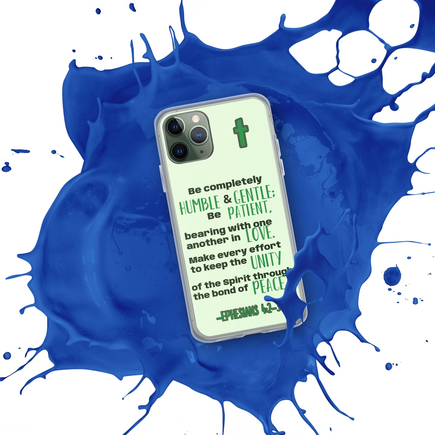 Ephesians 4:2-3 Clear Case for iPhone®