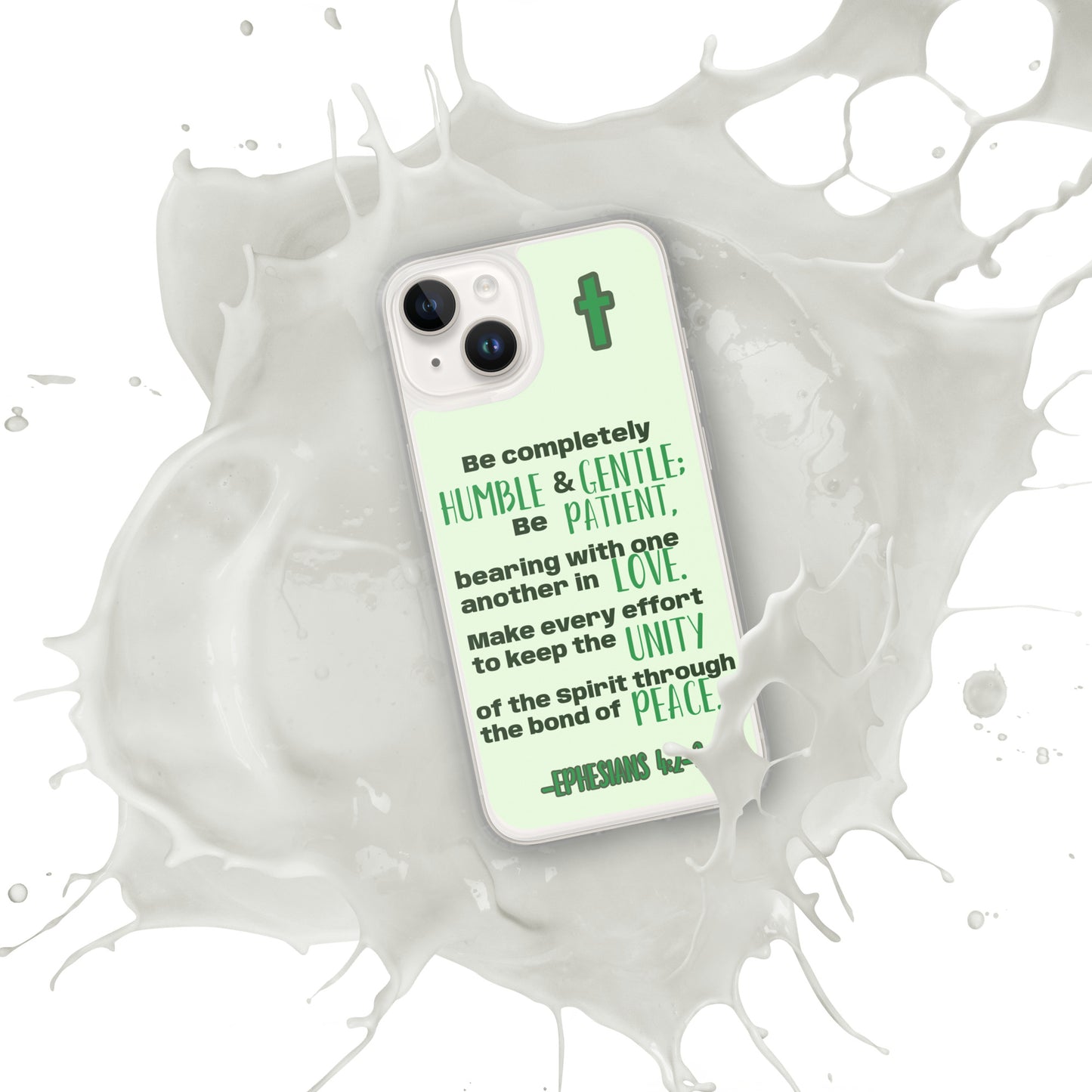 Ephesians 4:2-3 Clear Case for iPhone®