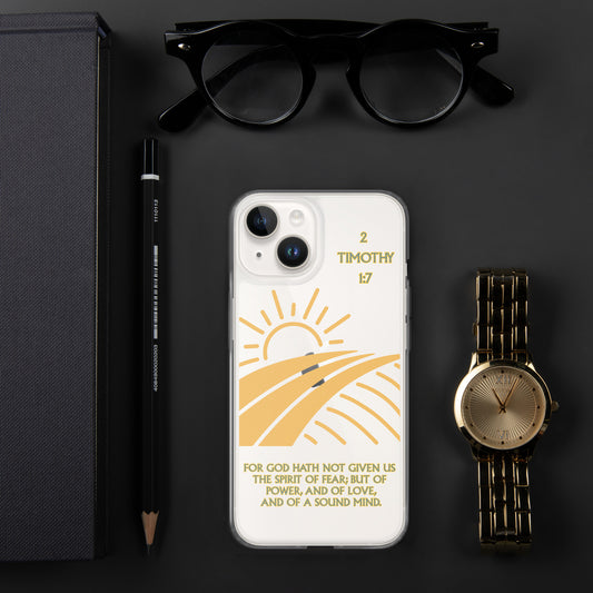 2 Timothy 1:7 Clear Case for iPhone®