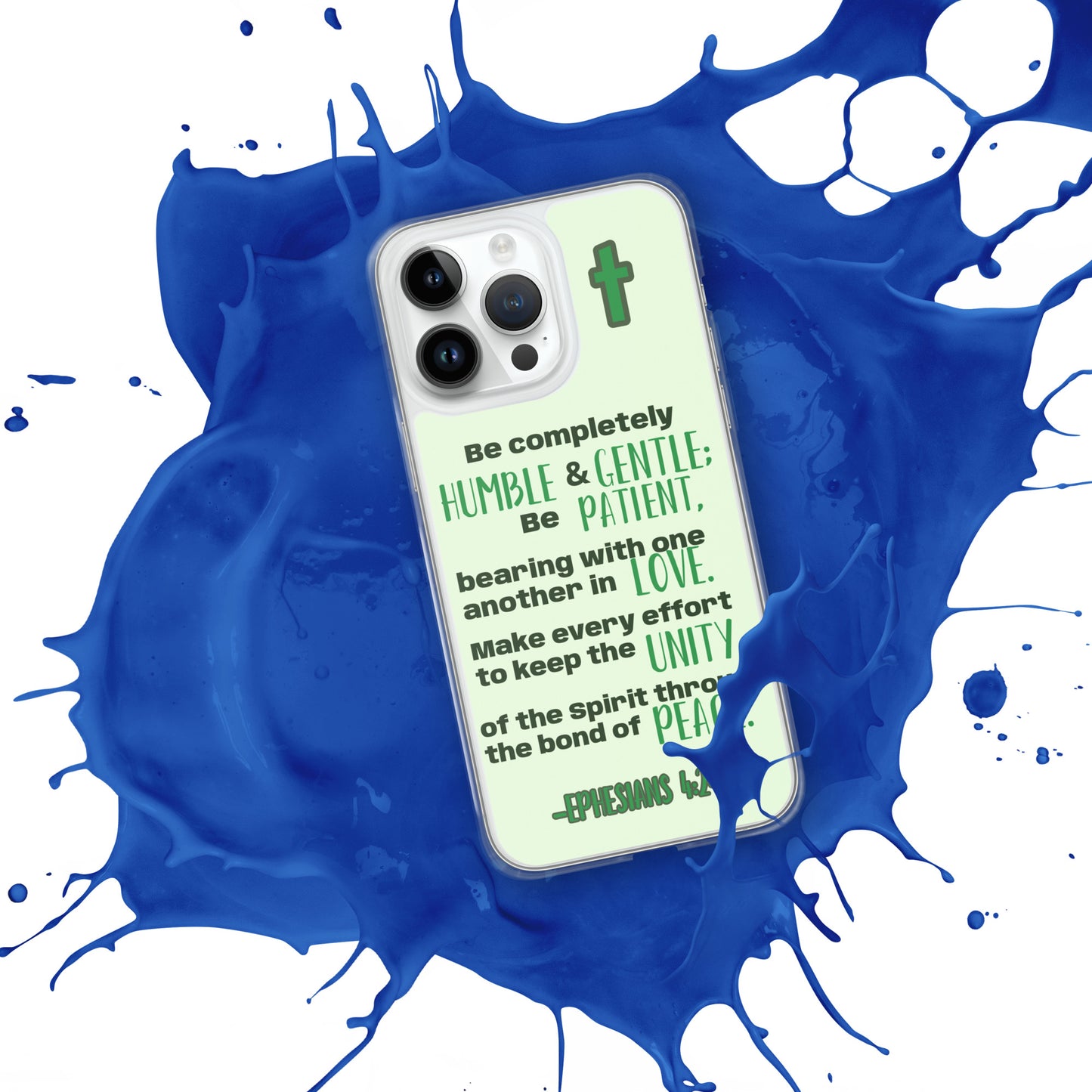 Ephesians 4:2-3 Clear Case for iPhone®