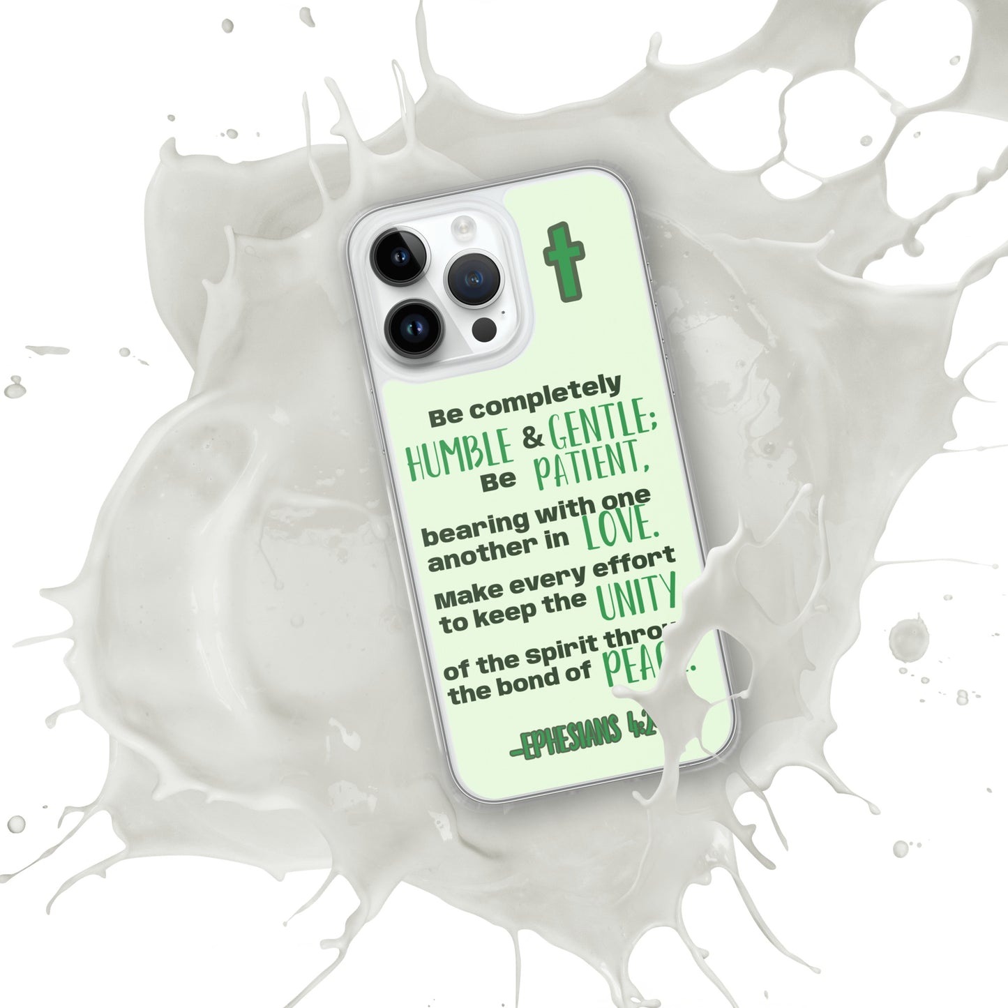 Ephesians 4:2-3 Clear Case for iPhone®