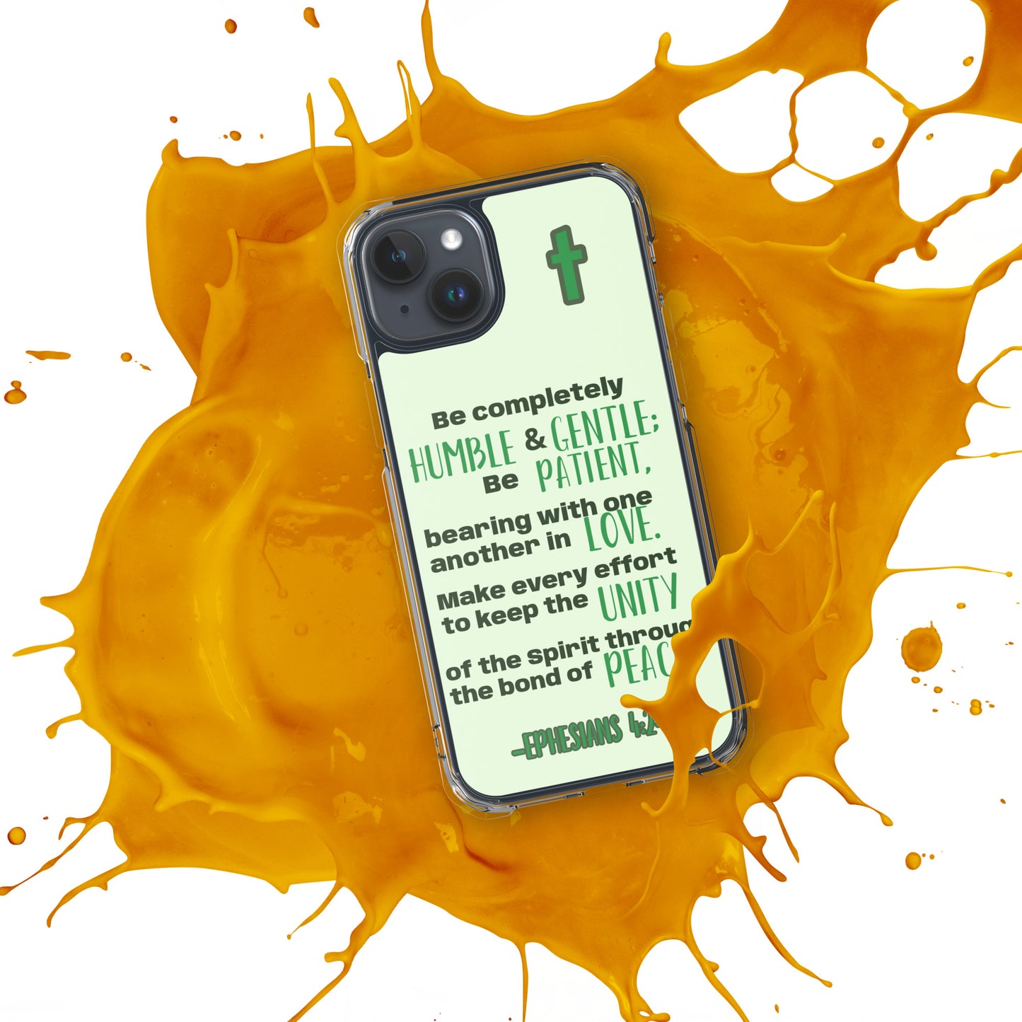 Ephesians 4:2-3 Clear Case for iPhone®