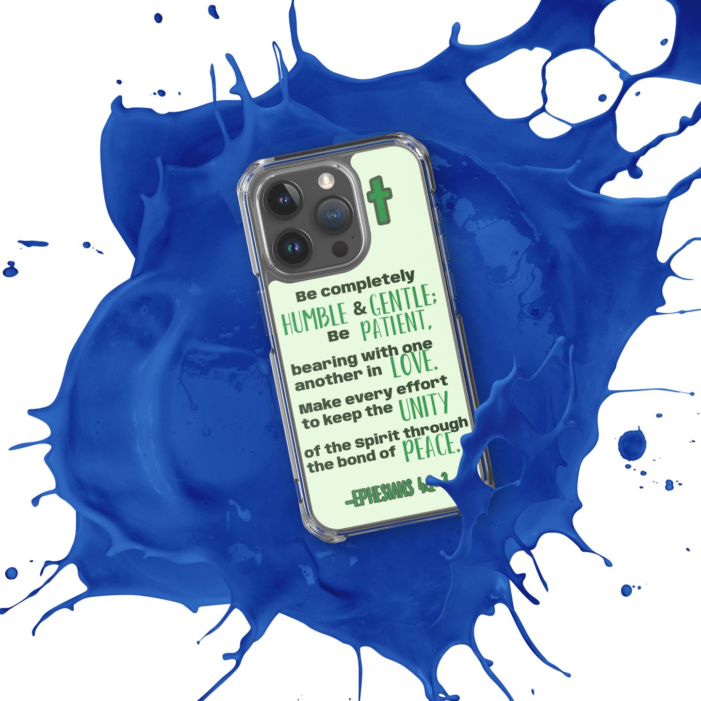 Ephesians 4:2-3 Clear Case for iPhone®