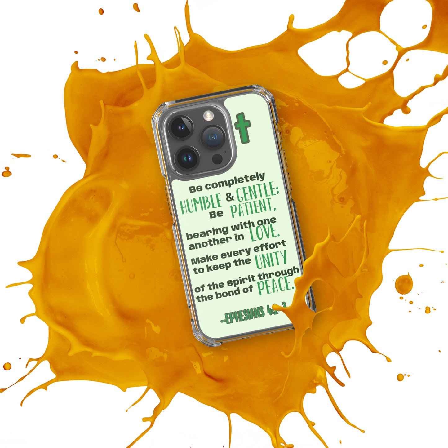 Ephesians 4:2-3 Clear Case for iPhone®