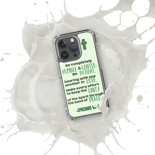 Ephesians 4:2-3 Clear Case for iPhone®