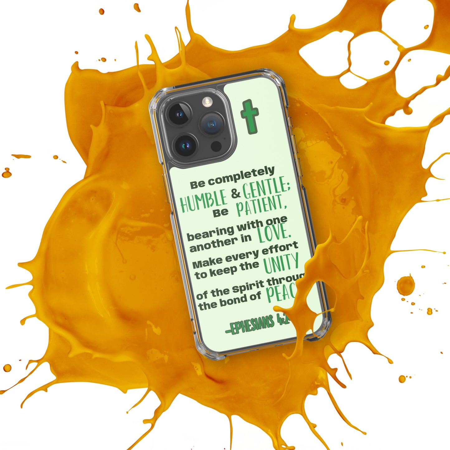 Ephesians 4:2-3 Clear Case for iPhone®
