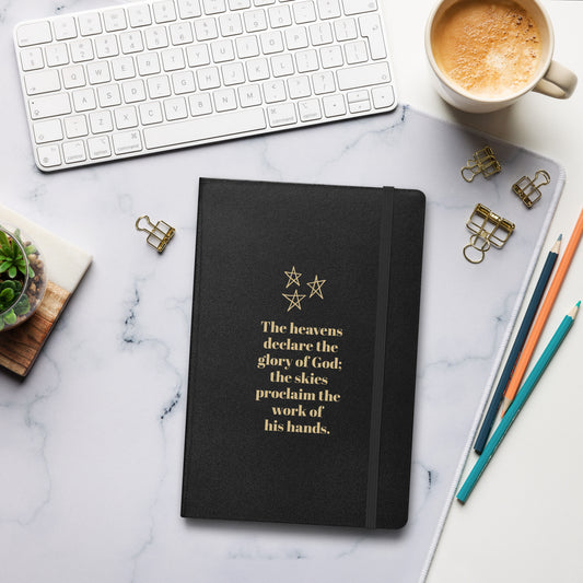 The skies proclaim Hardcover bound notebook
