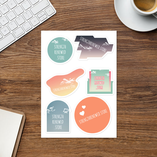 StrengthRenewed.store Sticker sheet
