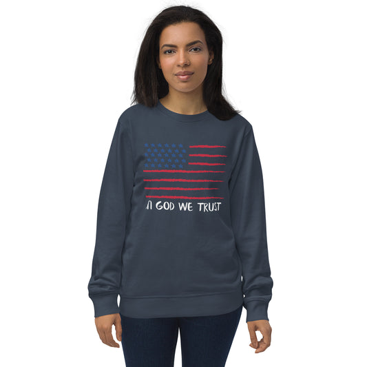 In God We Trust Unisex organic sweatshirt