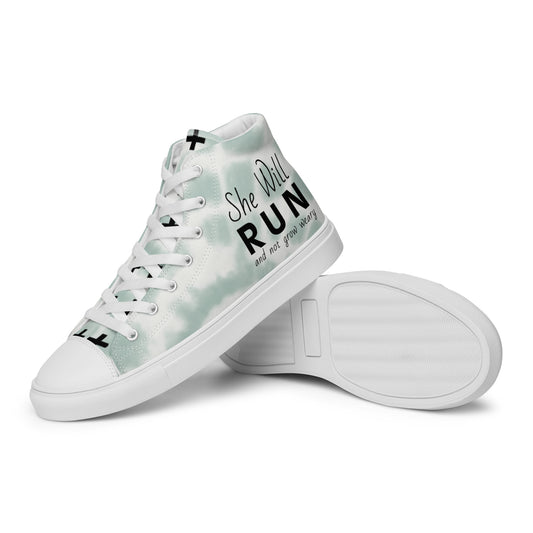 Isaiah 40:31 Women’s high top canvas shoes