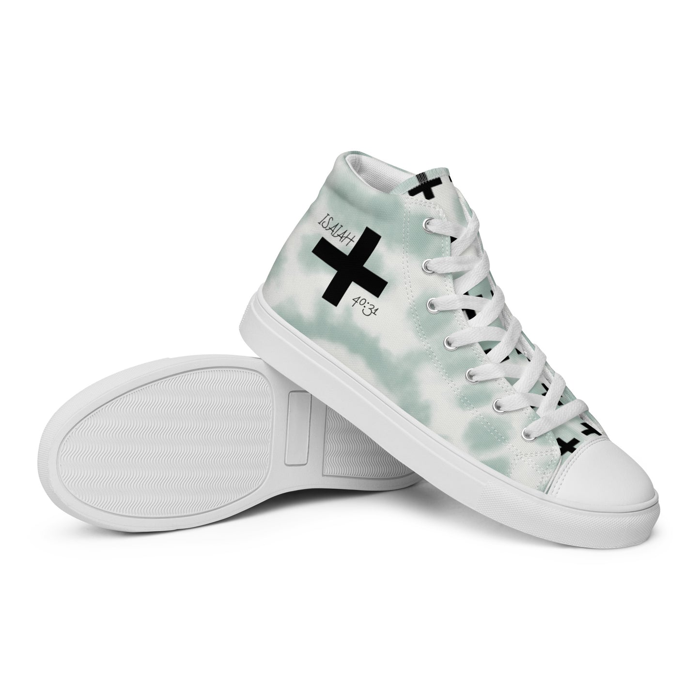 Isaiah 40:31 Women’s high top canvas shoes