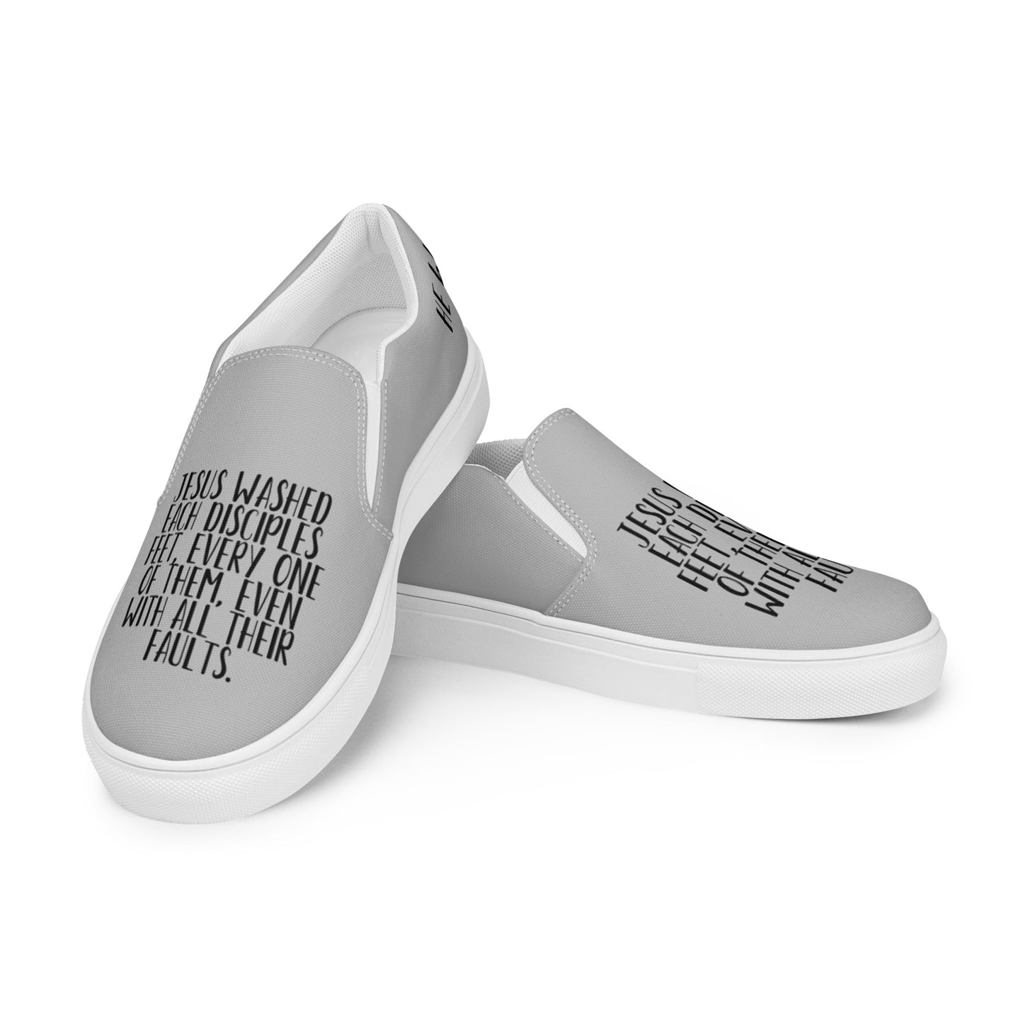 HE WASHED FEET Women’s slip on canvas shoes