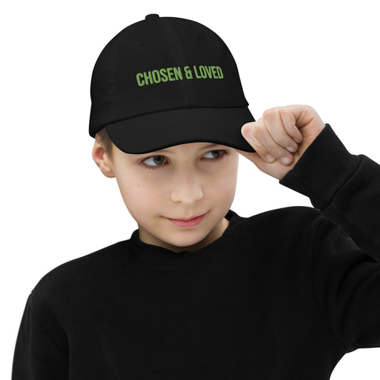 Chosen and Loved youth baseball cap