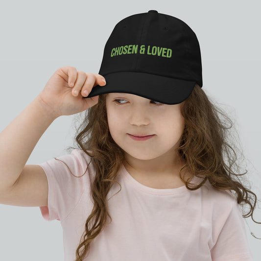 Chosen and Loved youth baseball cap