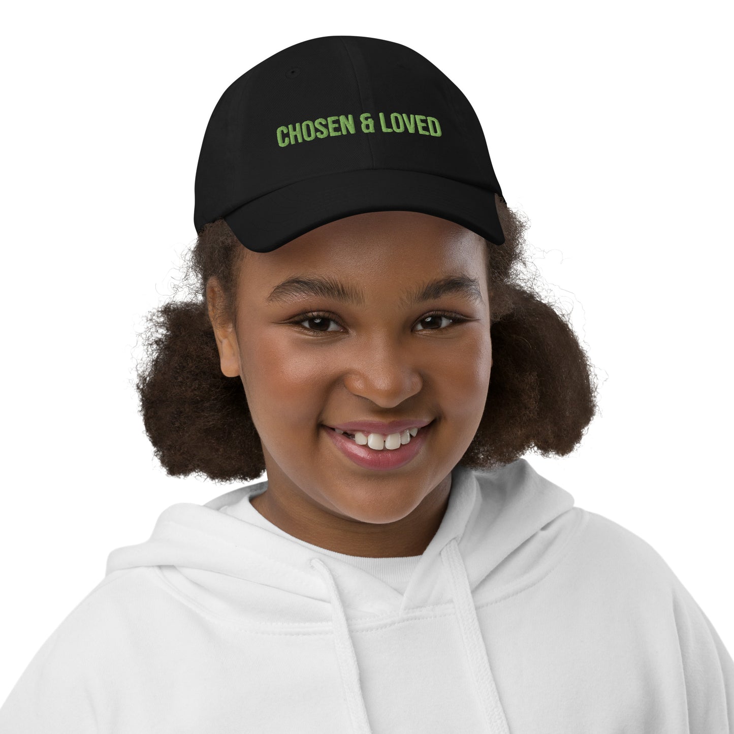 Chosen and Loved youth baseball cap