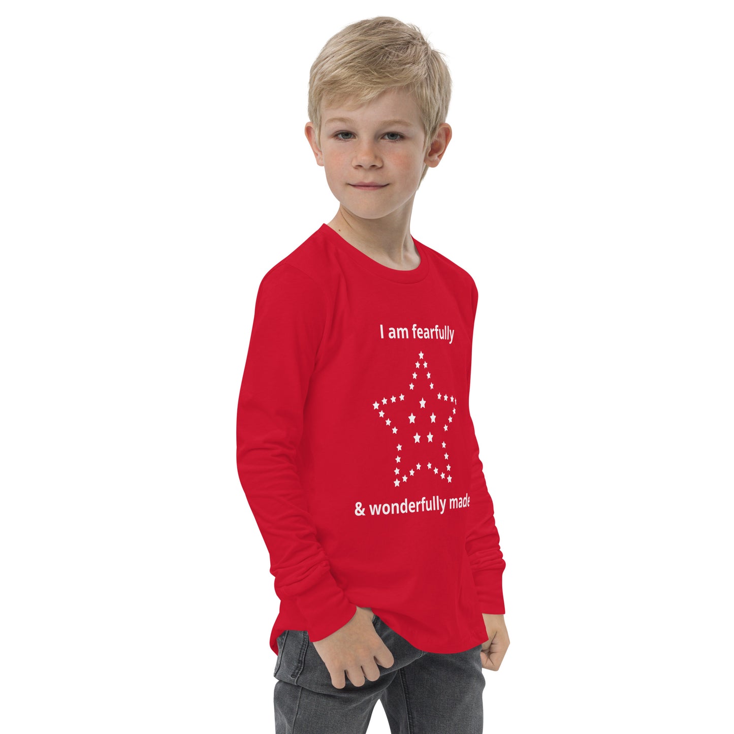 Fearfully & Wonderfully made Youth long sleeve tee