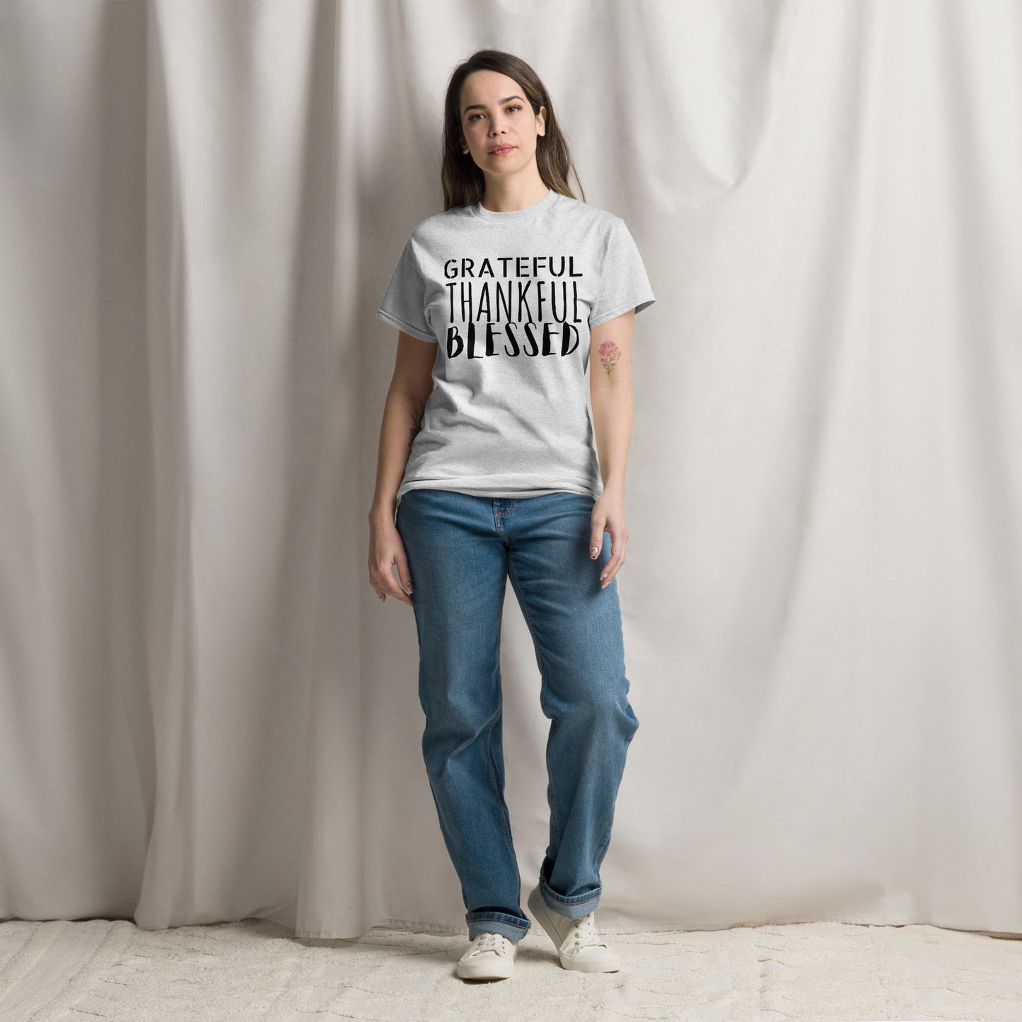 Grateful, Thankful, Blessed Unisex classic tee