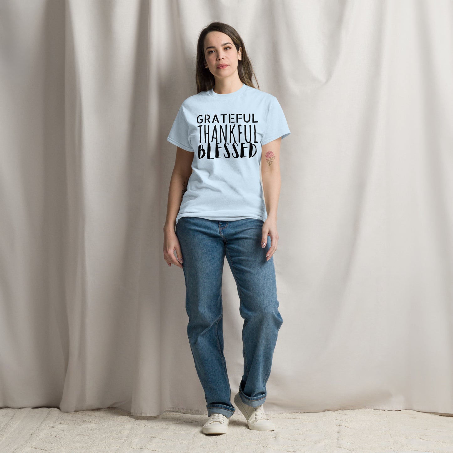 Grateful, Thankful, Blessed Unisex classic tee