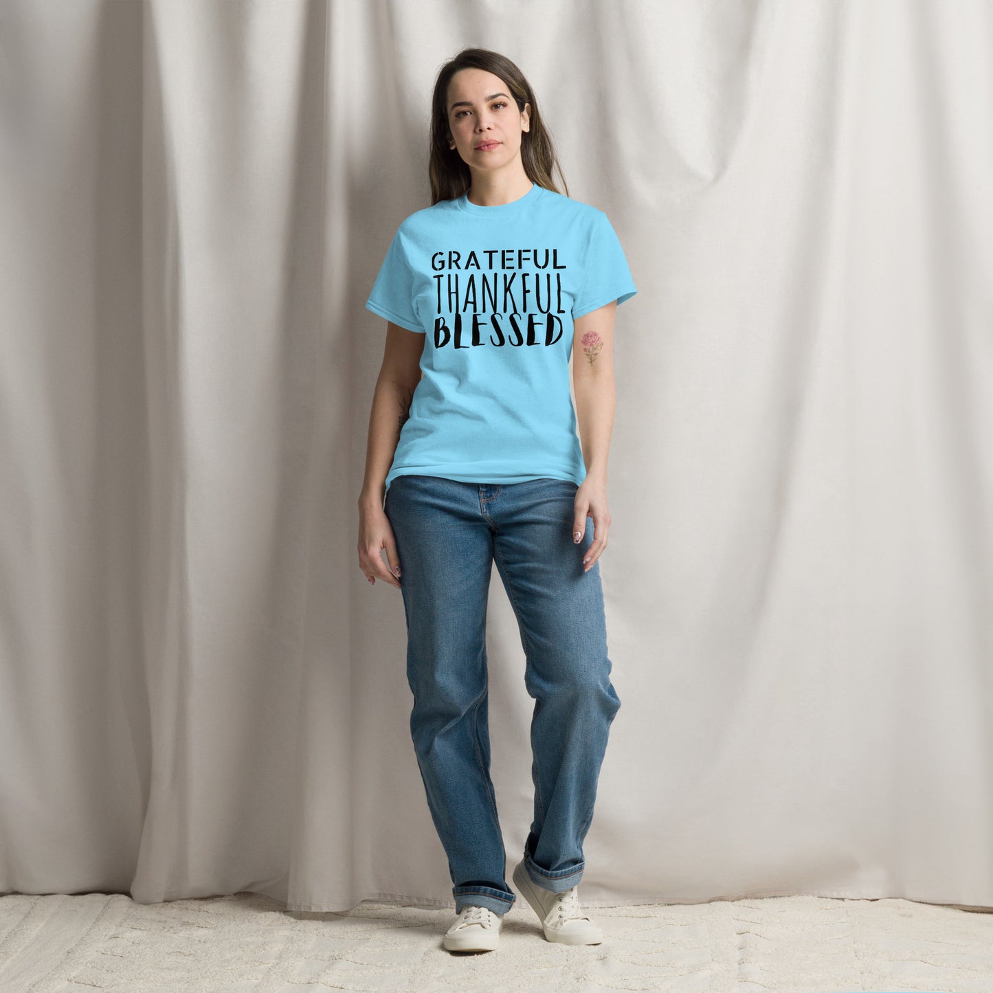 Grateful, Thankful, Blessed Unisex classic tee