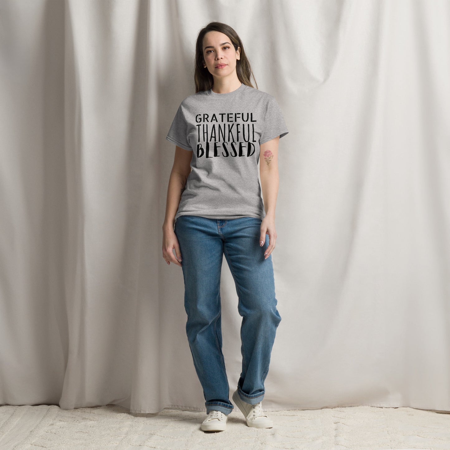 Grateful, Thankful, Blessed Unisex classic tee