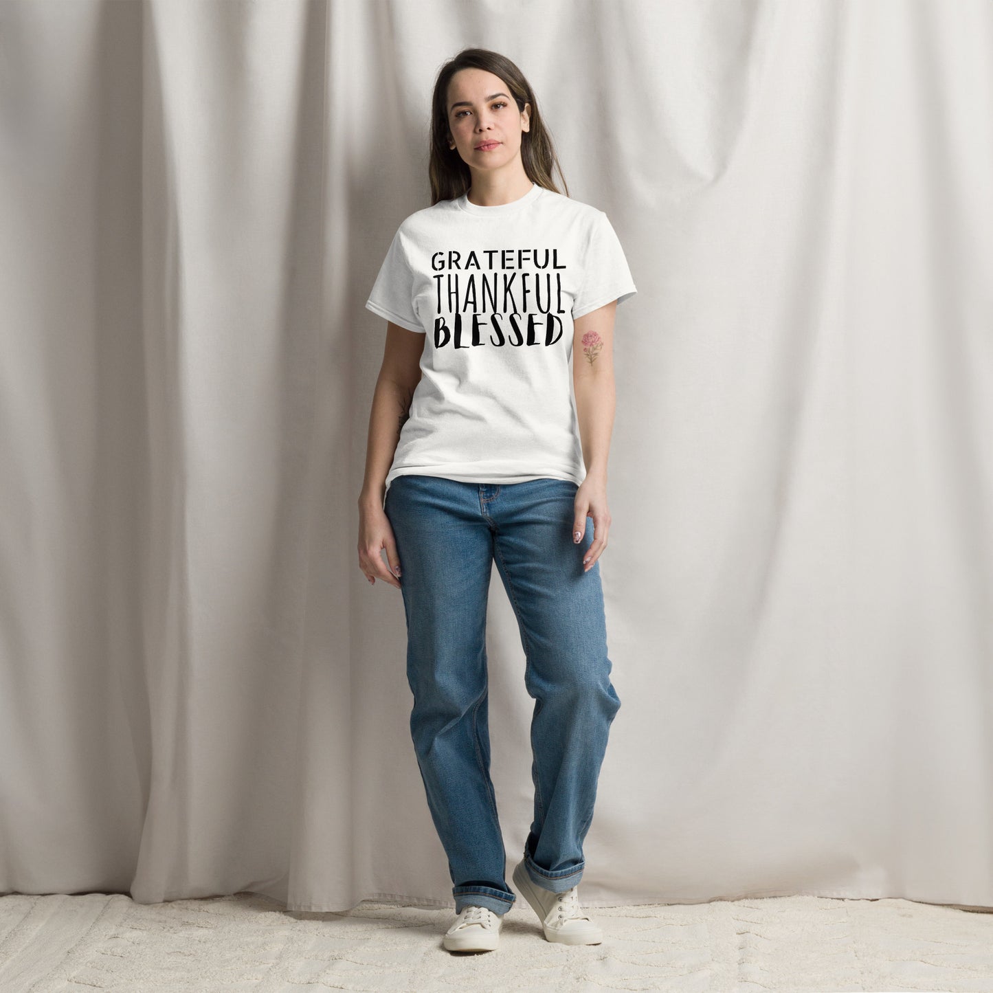 Grateful, Thankful, Blessed Unisex classic tee