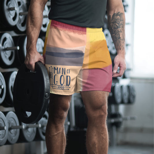 Man of God Men's Athletic Long Shorts