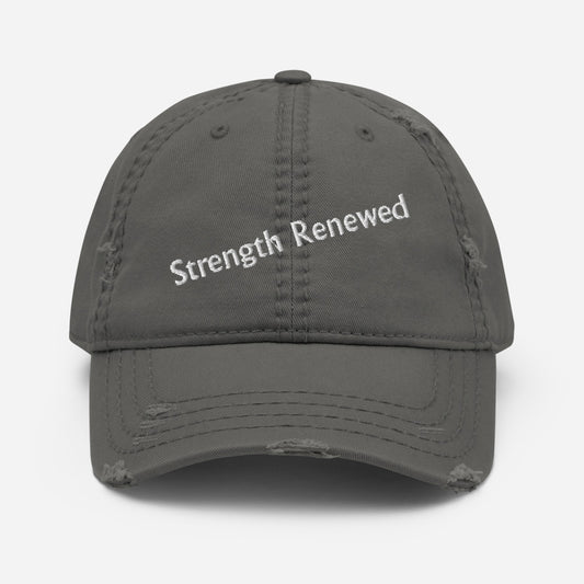 Strength Renewed Distressed Hat