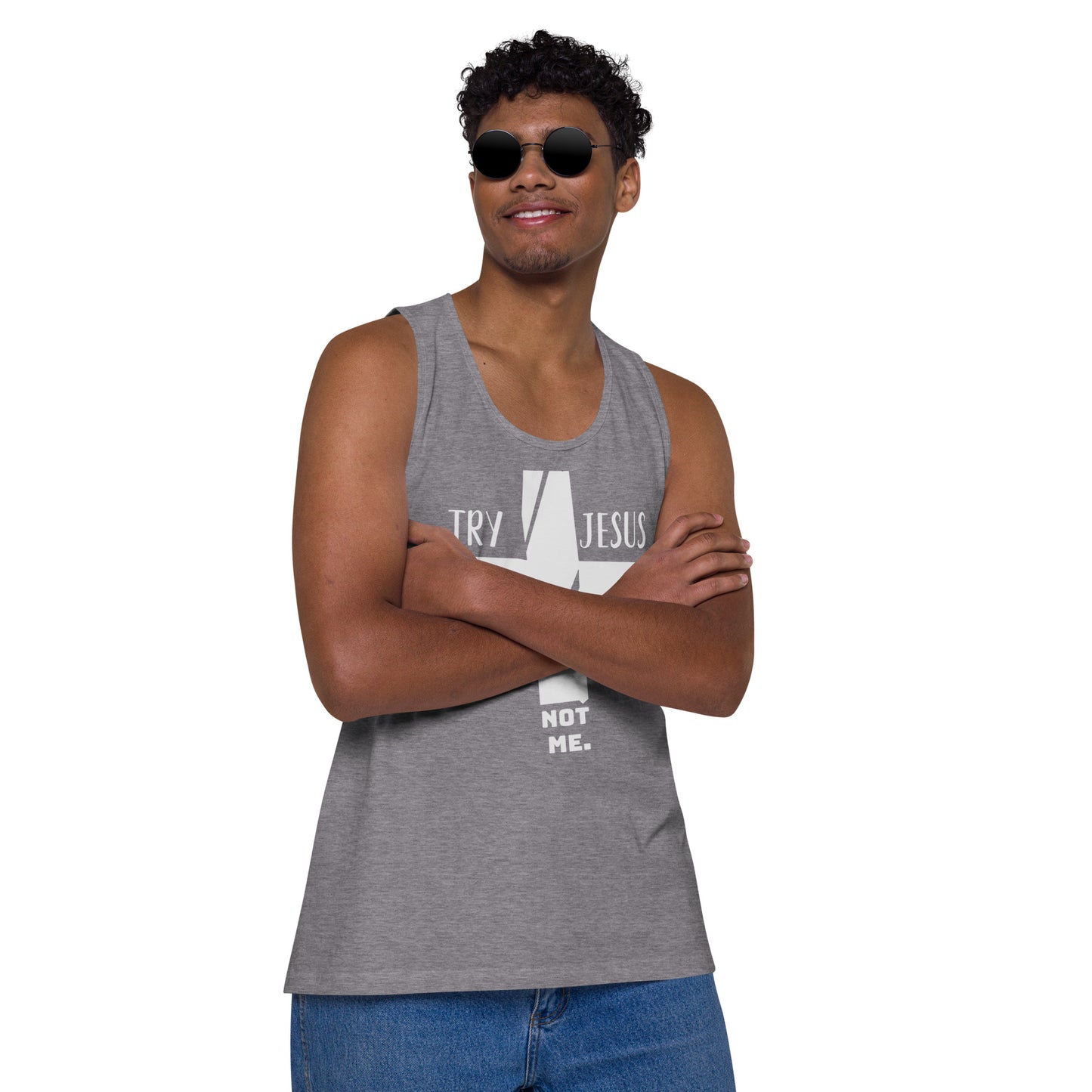 Try Jesus Men’s premium workout tank