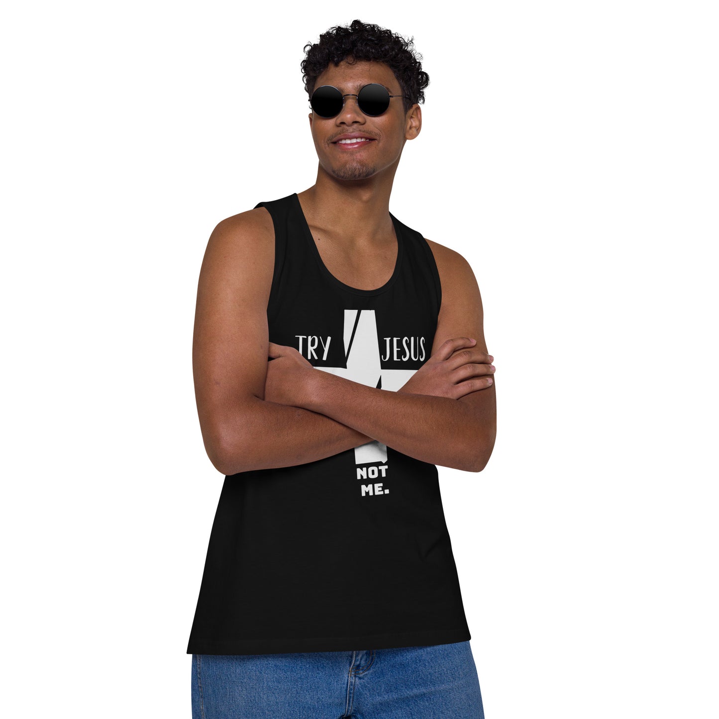 Try Jesus Men’s premium workout tank