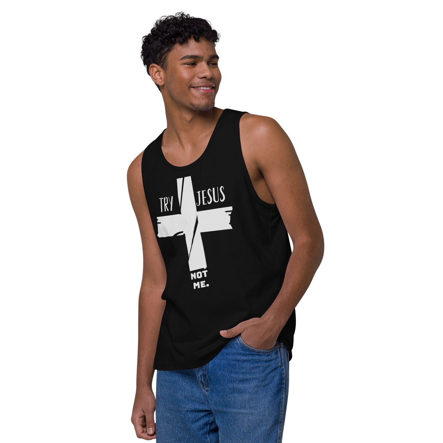 Try Jesus Men’s premium workout tank