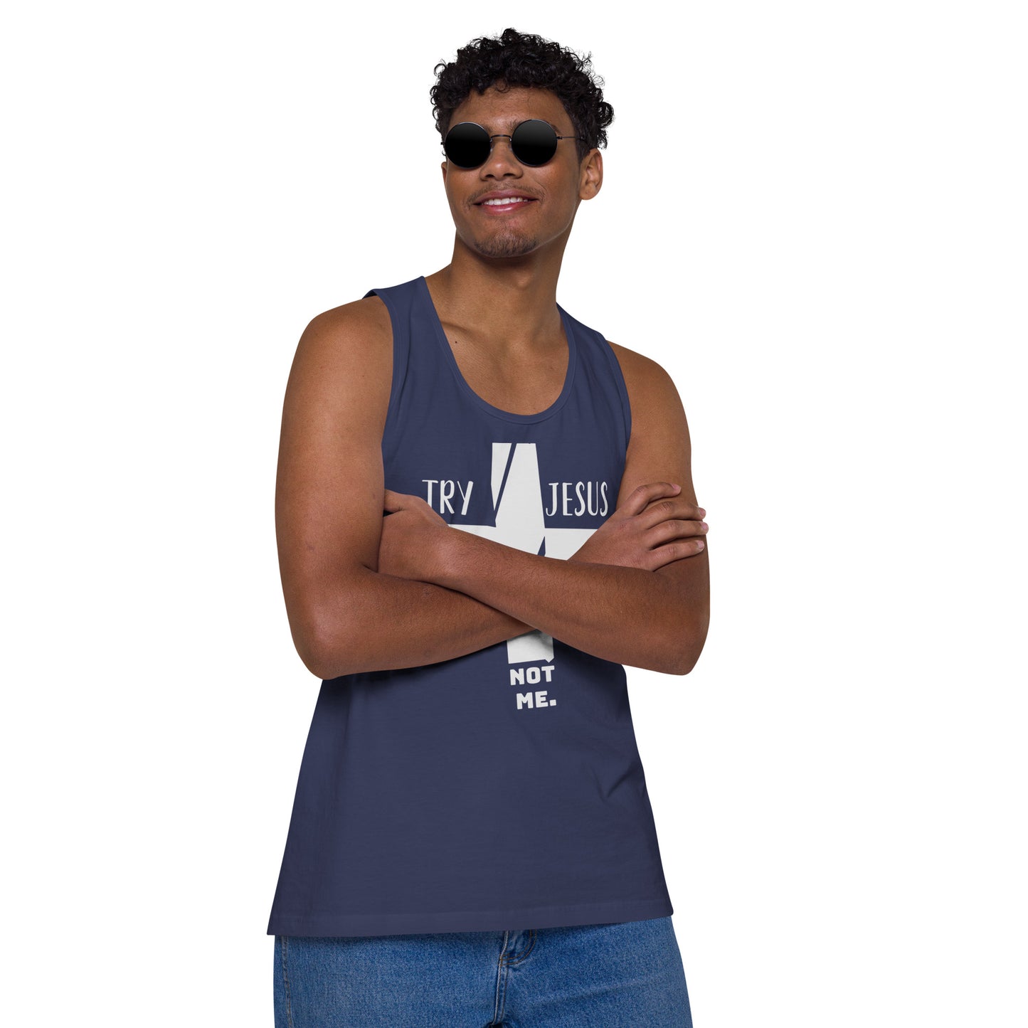 Try Jesus Men’s premium workout tank