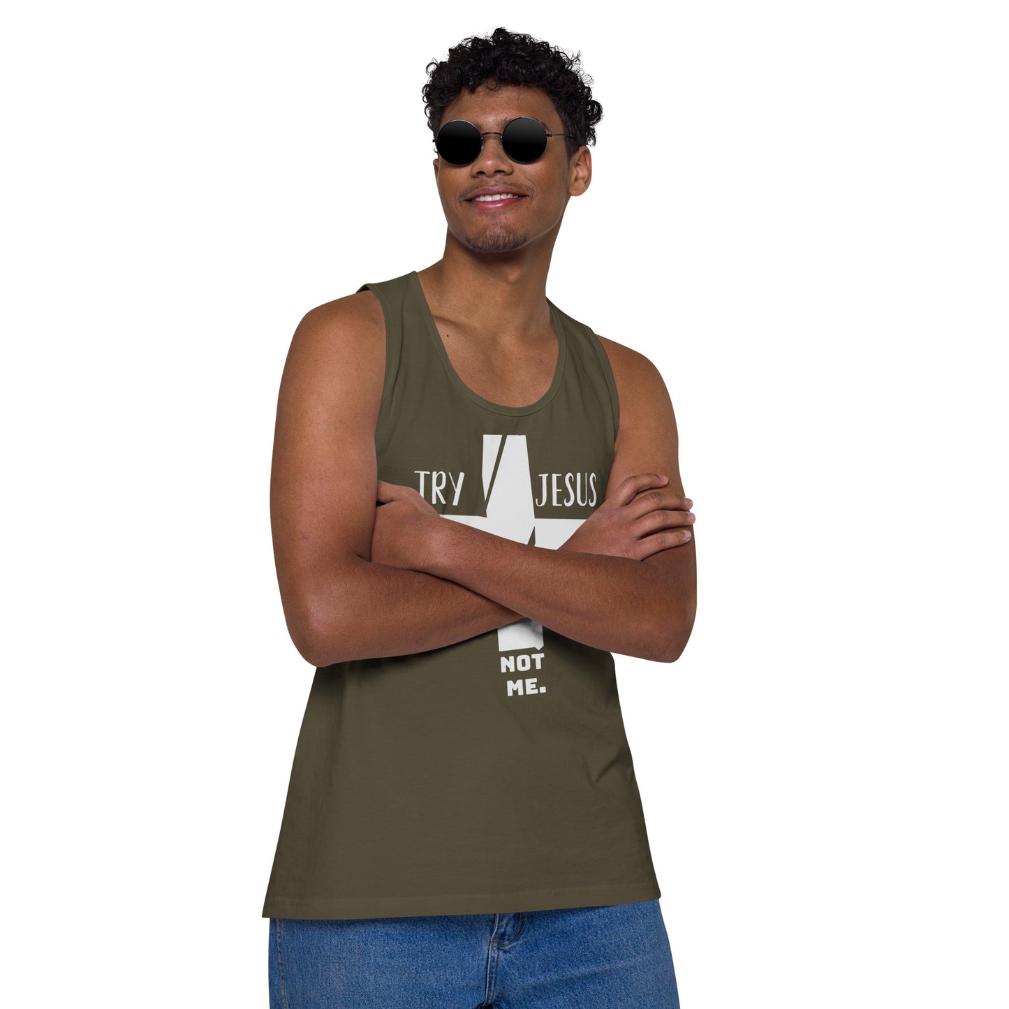 Try Jesus Men’s premium workout tank