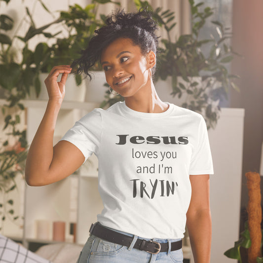 Jesus loves you Short-Sleeve Unisex T-Shirt