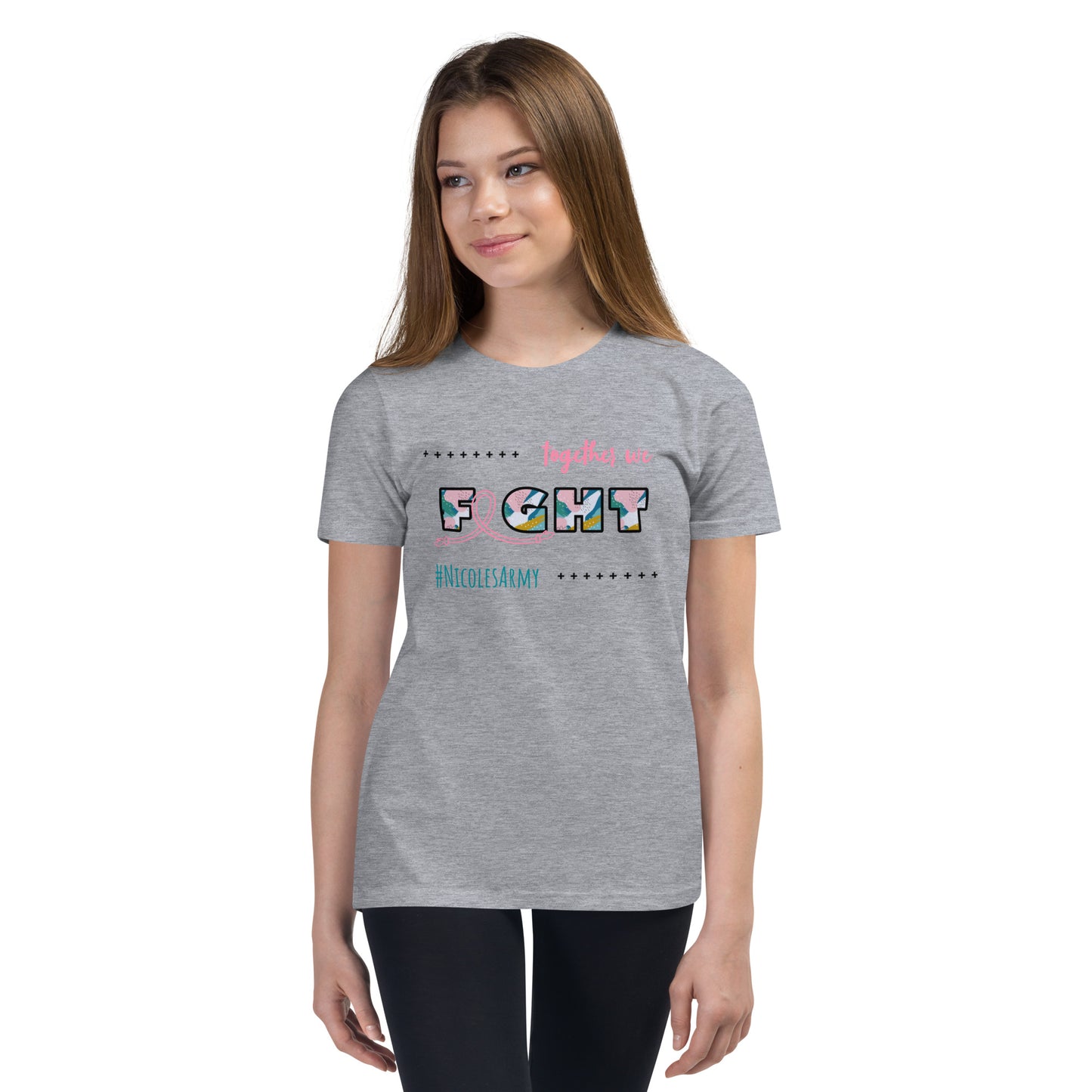 Together we Fight - Nicole's Army Youth Short Sleeve T-Shirt